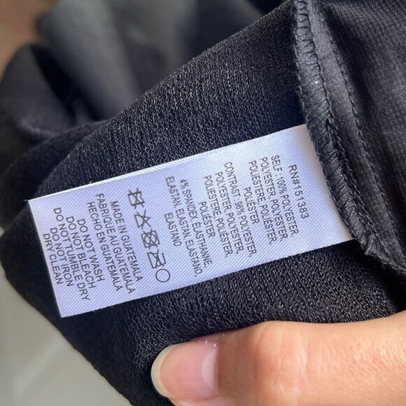 ANTHROPOLOGIE/CURRENT AIR "Bristol" Blouse, Black/Metallic, XS - Picture 6 of 6